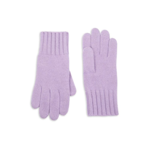 Portolano Ribbed Cuff Cashmere Gloves