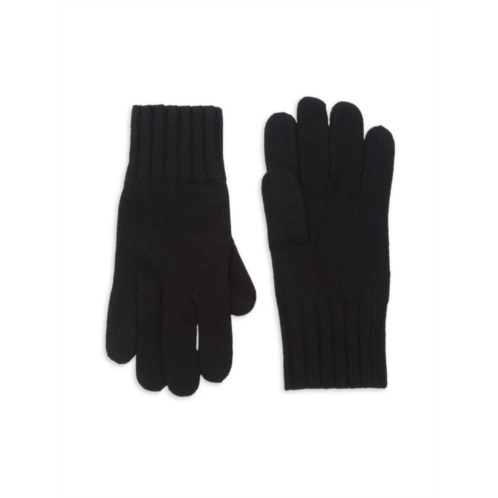 Portolano Ribbed Cuff Cashmere Gloves