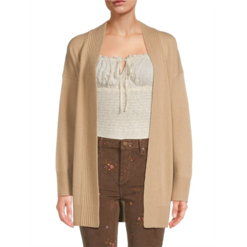 Vince Open Front Wool Blend Cardigan