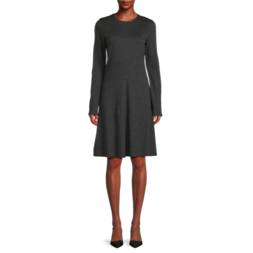 Vince Solid Knee Length A Line Dress