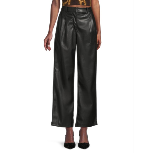 RD style Brynn High Rise Vegan Leather Pleated Pants