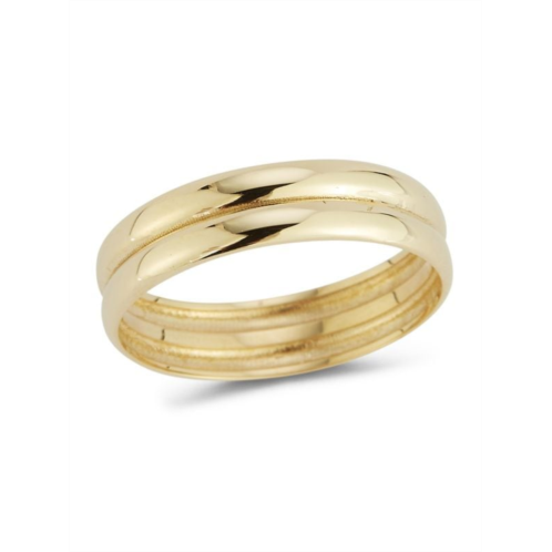 Saks Fifth Avenue 14K Yellow Gold Double Band Ring