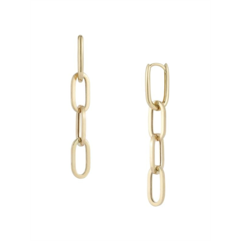 Saks Fifth Avenue 14K Yellow Gold Link Drop Earrings