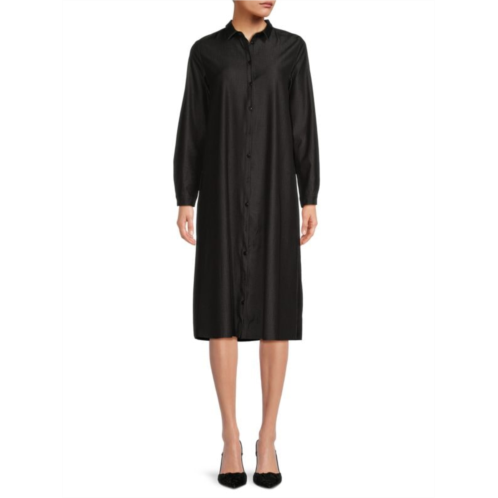 YAL New York Solid Midi Shirtdress