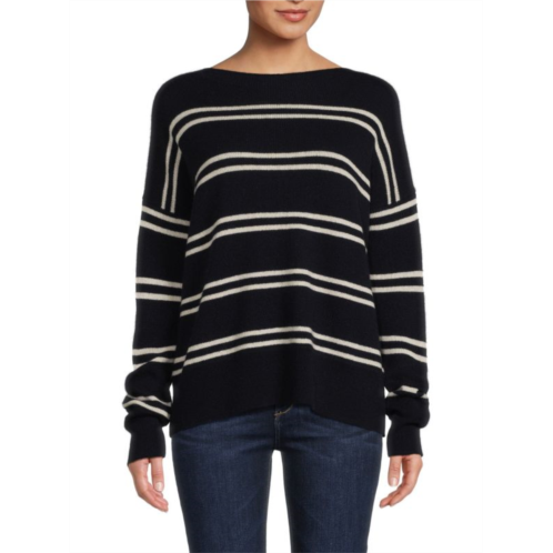 Vince ???Wool & Cashmere Striped Sweater