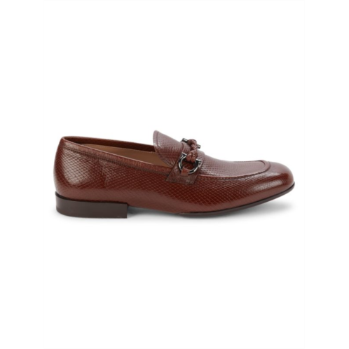 FERRAGAMO Pagocervo Leather Bit Loafers