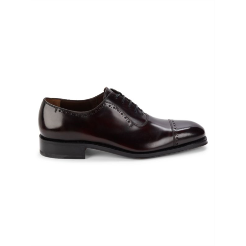 FERRAGAMO Brawell Royal Leather Oxfords