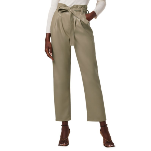 Hudson Jeans Remi Faux Leather Paperbag Pants