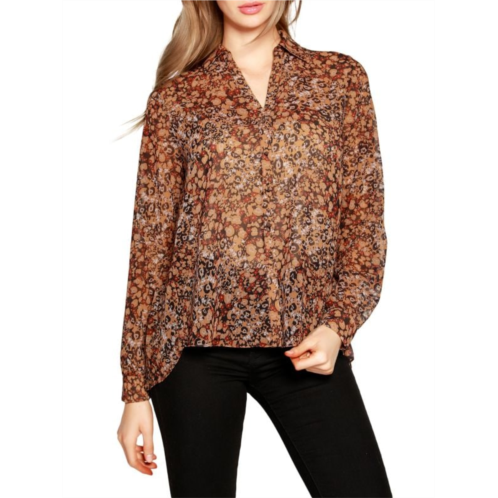 Belldini Collared Floral Top