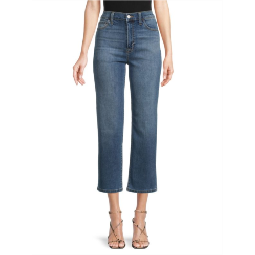 Hudson Noa High Rise Cropped Straight Jeans
