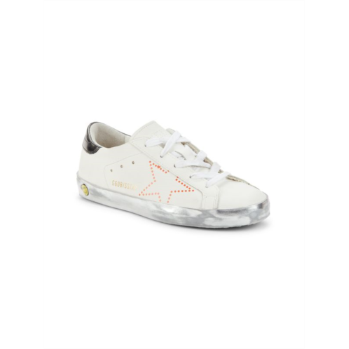 Golden Goose Kids Graphic Leather Sneakers