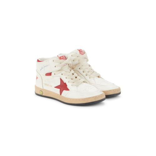 Golden Goose Kids Perforated Leather Mid Top Sneakers