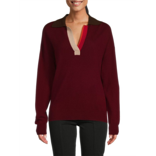 In2 by in Cashmere Cashmere Polo Sweater