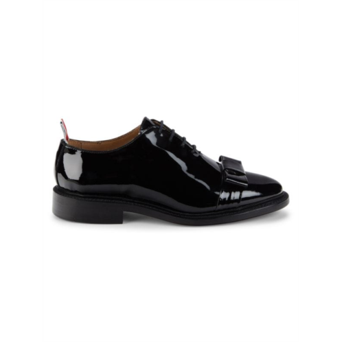 Thom Browne Bow Patent Leather Oxford Shoes