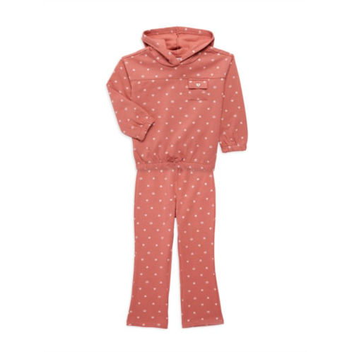 Juicy Couture Little Girls 2-Piece Heart & Crown Hoodie & Flared Pants Set