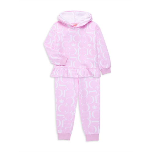 Juicy Couture ?Little Girls 2-Piece Fleece Peplum Hoodie & Pants Set