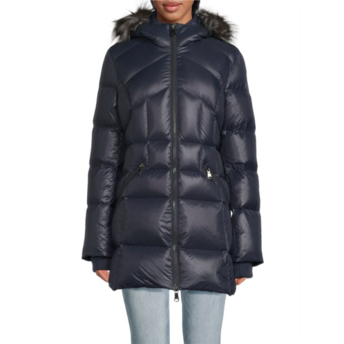 Pajar Ares Faux Fur Trim Hooded Puffer Jacket