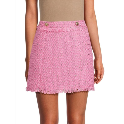 Walter Baker Laurette Tweed Mini Skirt