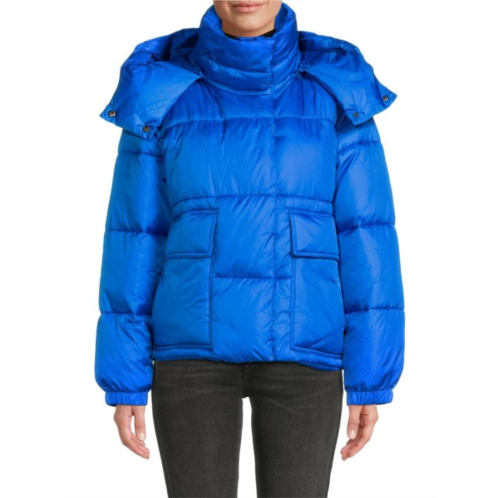 Nvlt Solid Hooded Puffer Jacket