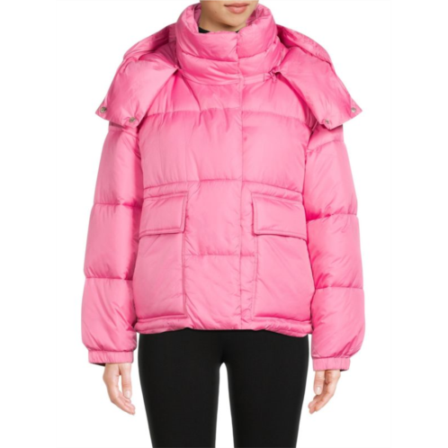 Nvlt Solid Hooded Puffer Jacket