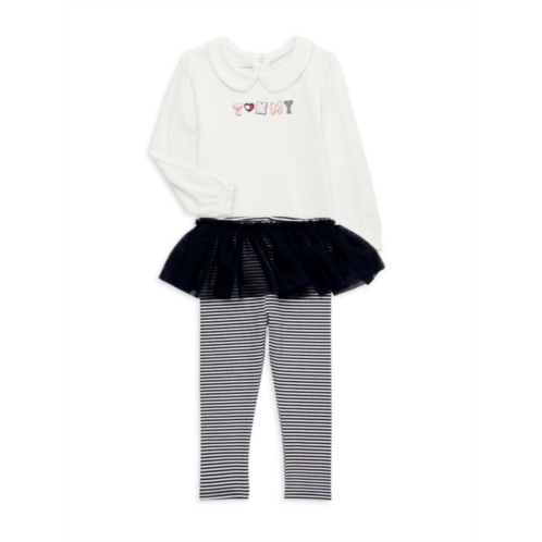 Tommy Hilfiger Baby Girls 2-Piece Bodysuit & Leggings Set