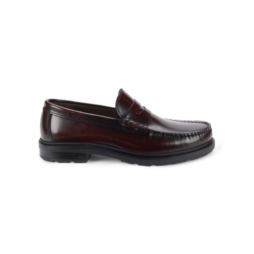 Bruno Magli Mello Leather Penny Loafers