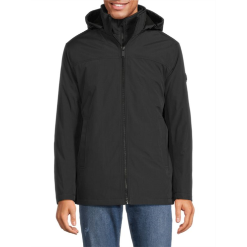 Michael Kors Hooded Zip Up Bib Jacket