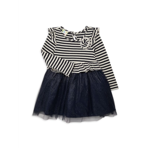 Samara Baby Girls Tutu Striped Sweater Dress