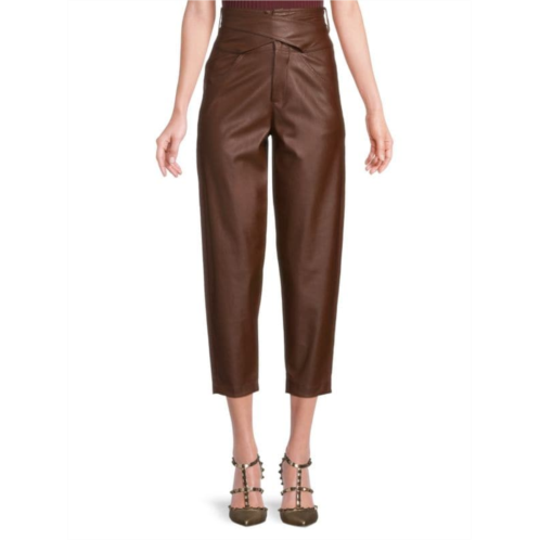 PINKO Shelby Faux Leather Pants