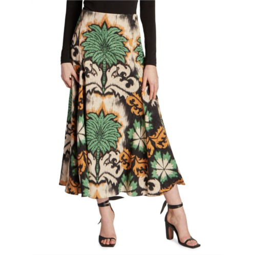 Johanna Ortiz Inherited Symbols Midi Skirt