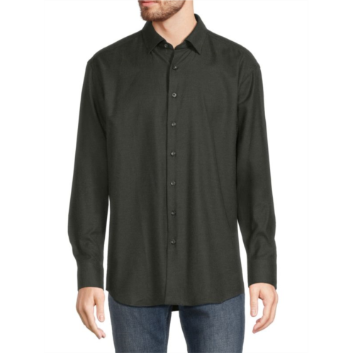 Samuelsohn Twill Button Down Shirt