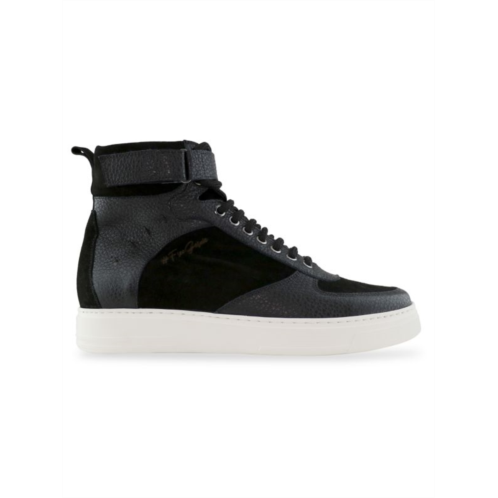 Gernie NYC 365s Garda Leather & Suede High Top Sneakers