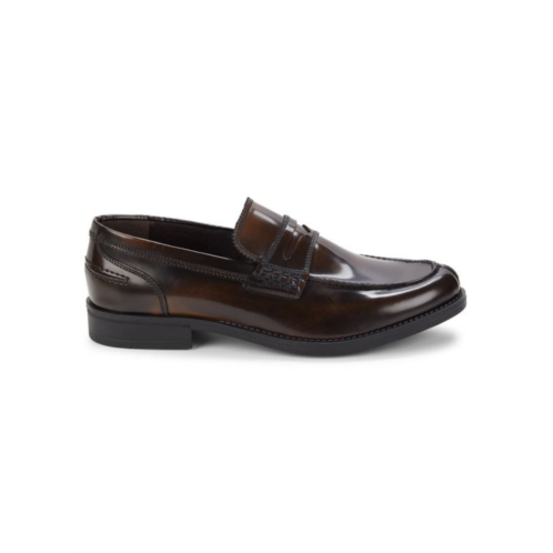 Saks Fifth Avenue Michael Leather Penny Loafers