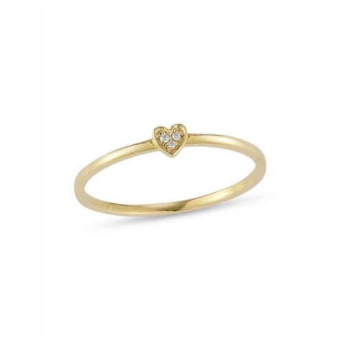 Nephora 14K Yellow Gold & 0.01 TCW Diamond Ring