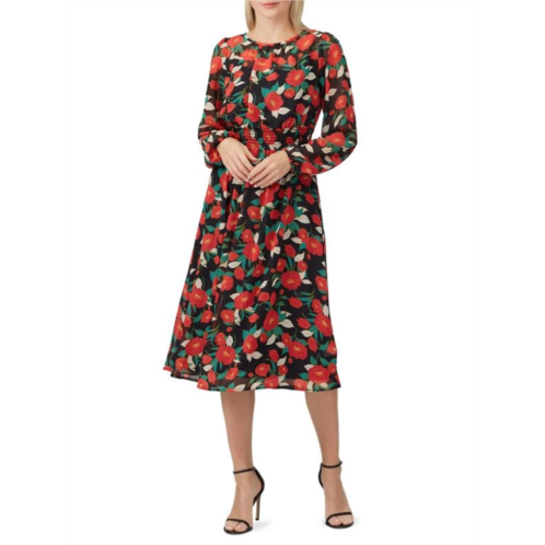 Louna Floral Midaxi Fit and Flare Dress