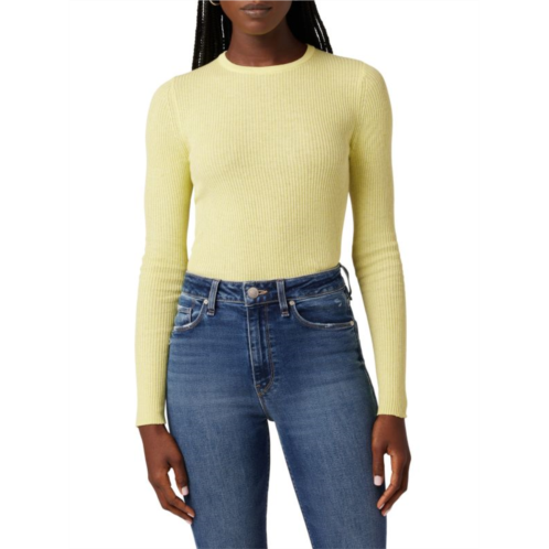 Hudson Keyhole Fitted Ribbed Sweater