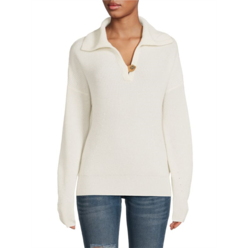 Bruno Magli Johnny Collar Cashmere Sweater