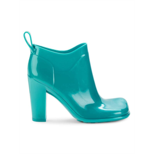 Bottega Veneta Glossy Faux Leather Booties