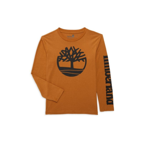 Timberland Boys Logo Long Sleeve Tee