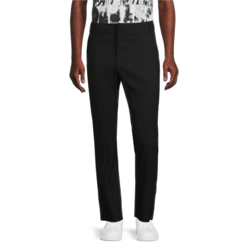 Kenneth Cole Solid Flat Front Pants