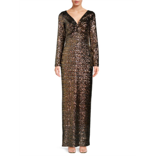 St. John ?Twist Sequin Gown