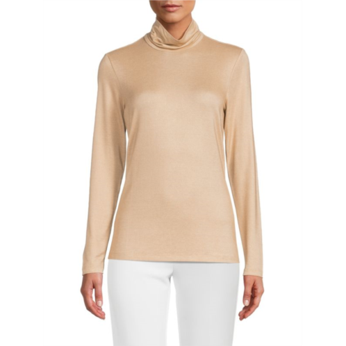 J.McLaughlin Nora Metallic Turtleneck Top