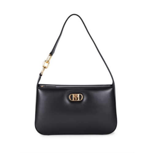 MCM Logo Leather Shoulder Bag