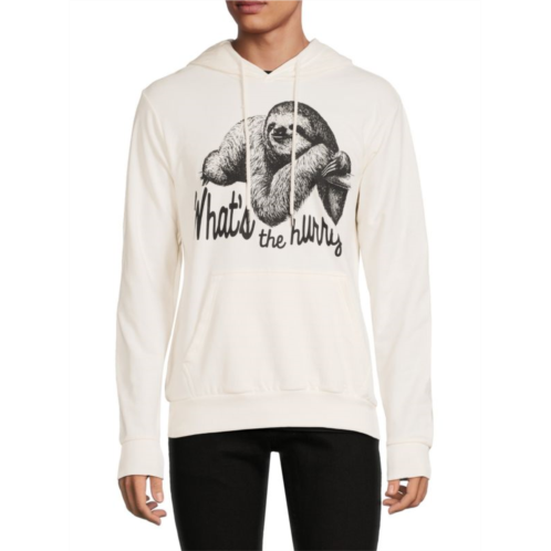 Eleven Paris Whats the Hurry Sloth Pullover Hoodie