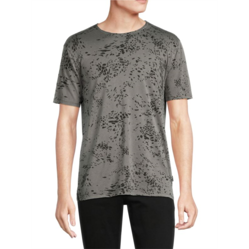 John Varvatos Hester Leopard Print T Shirt
