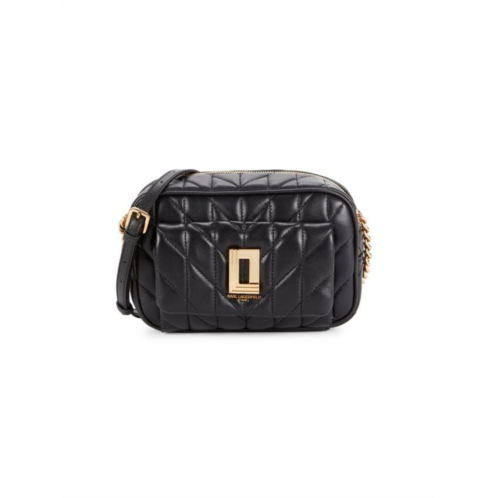 Karl Lagerfeld Paris Lafayette Leather Quilted Shoulder Bag