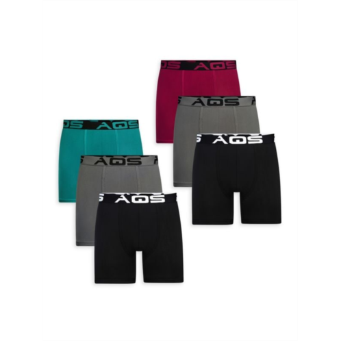 AQS 6-Pack Assorted Boxer Briefs