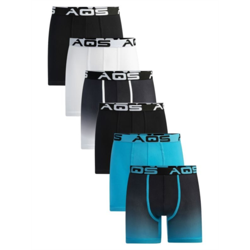 AQS 6-Pack Assorted Ombre Boxer Briefs
