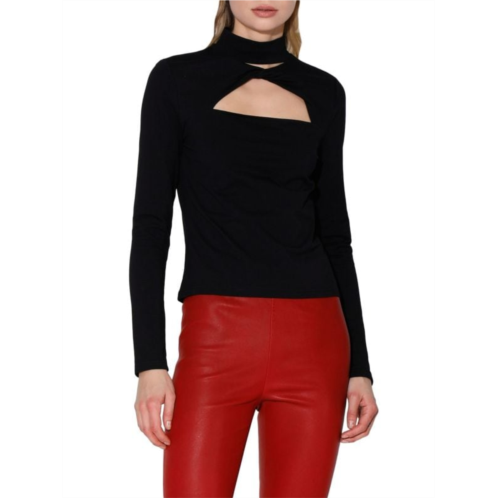 Walter Baker Shakira Twist Cutout Top