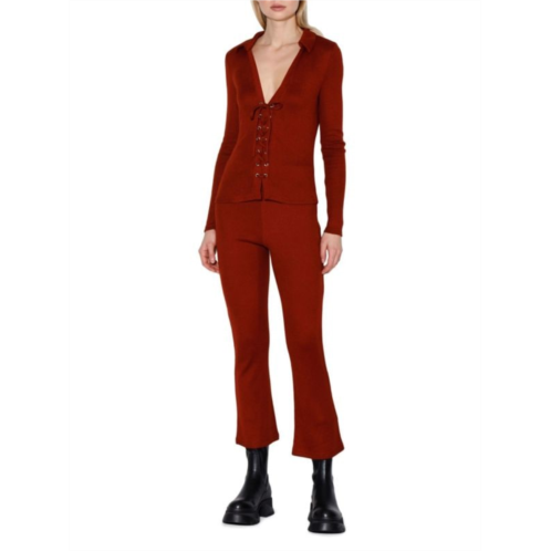 Walter Baker Laureen Mid Rise Flare Pants